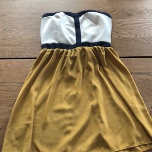 Cute cutout color dress